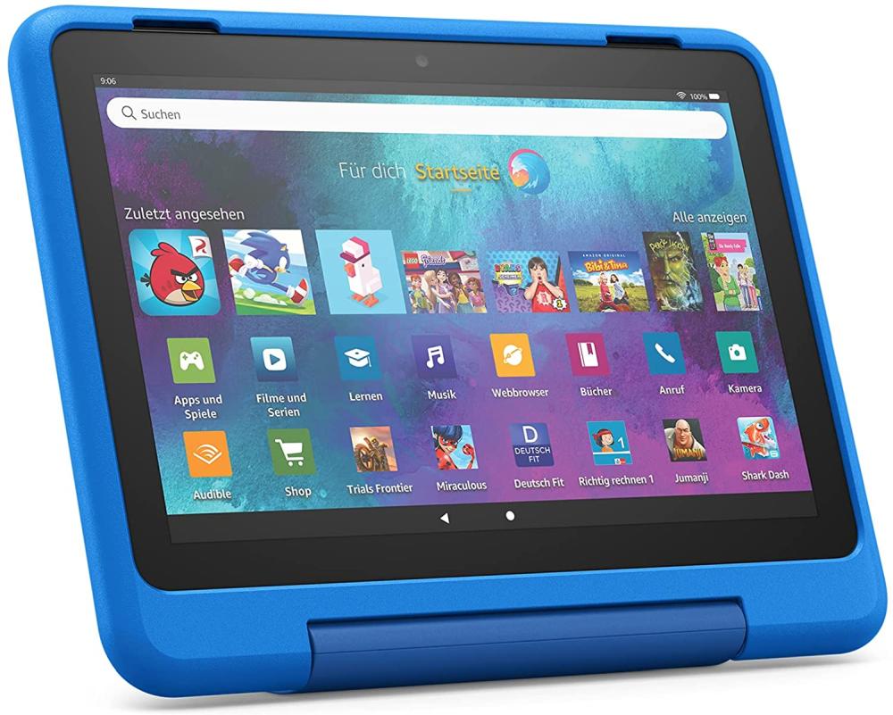 Amazon bietet auch in Deutschland kindgerechte Geräte wie das Fire HD 8 Kids-Tablet an.