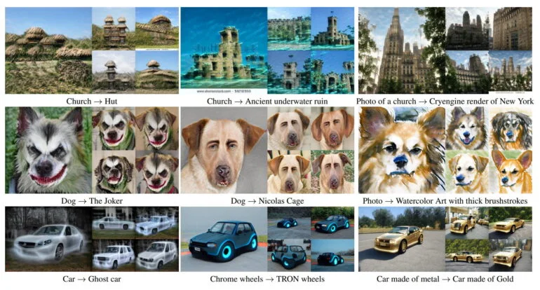 KI-generierte Bilder, etwa von einem Hund der die Augenpartie von Nicolas Cage trägt