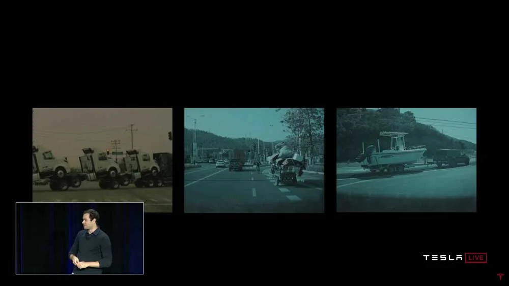 Die Komplexität des echten Straßenverkehrs - für jede Computer-Simulation eine Herausforderung. Bild: Tesla