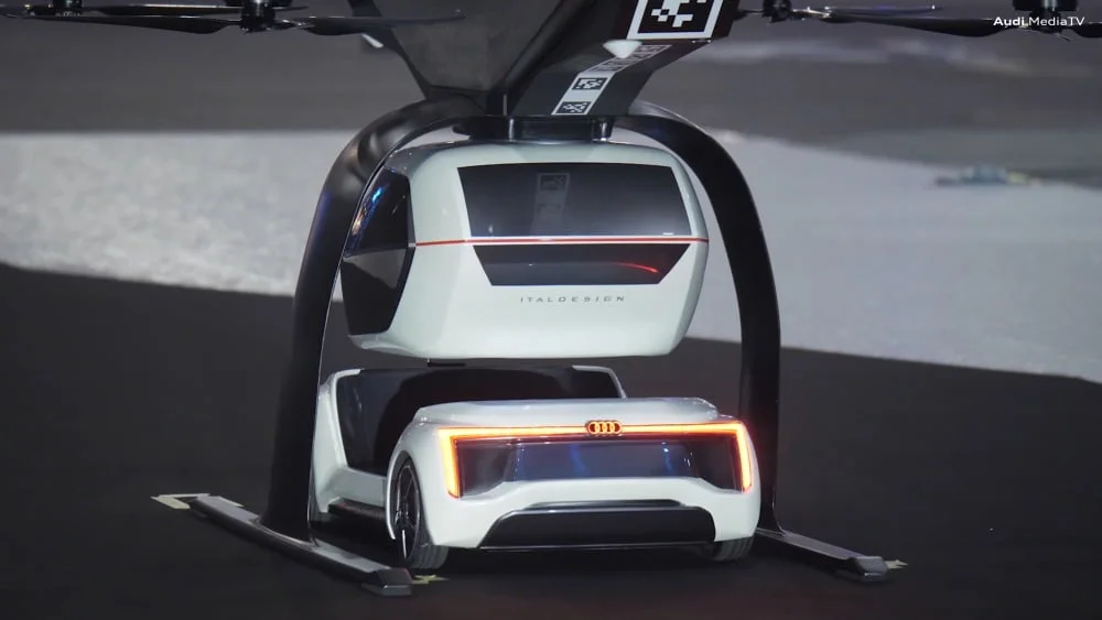 Ein Flugtaxi-Konzept von Audi, Airbus und Italdesign.