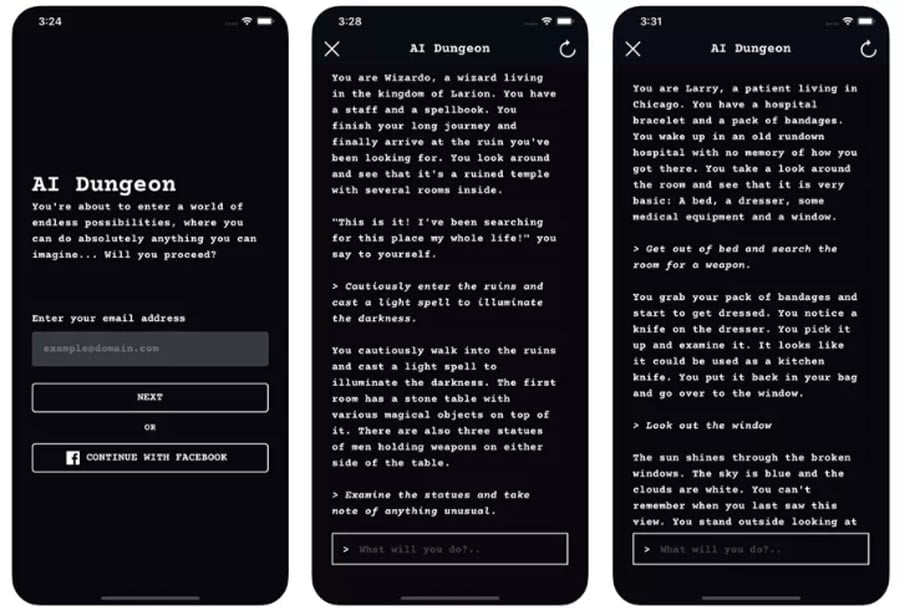 AI Dungeon: Witziges KI-Textadventure jetzt als kostenlose App verfügbar