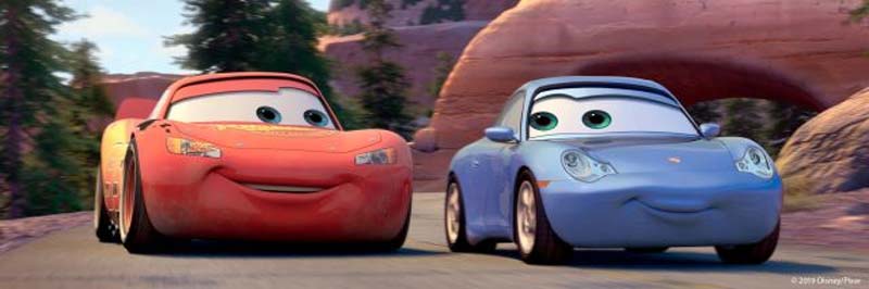 Autos mit Gesichtern drauf aus dem Disney-Film Cars