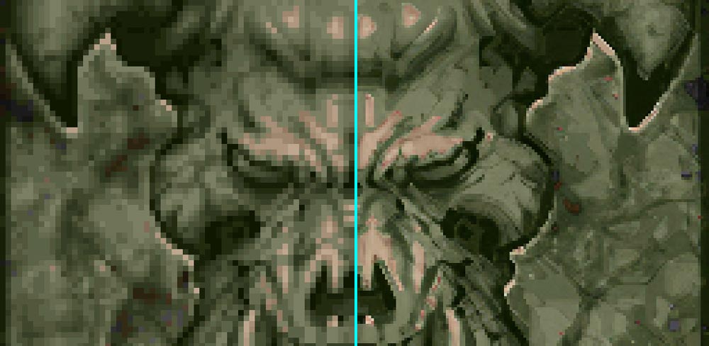 Doom KI-Edition: Aus Pixelbrei wird hochaufgelöster Pixelbrei.