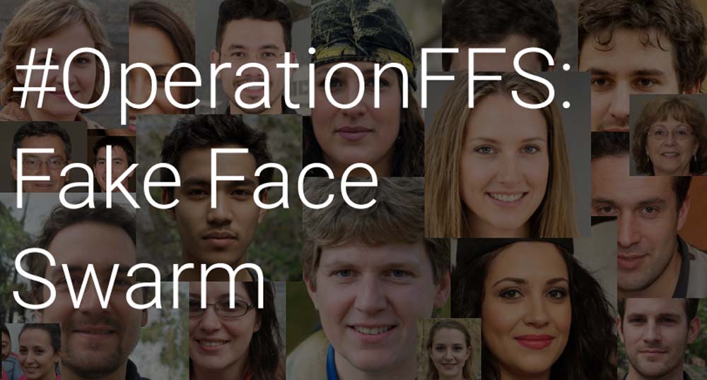 "Fake Face Swarm" - so nannten die Aufklärer die Rechercher rund um die Deepfake-Porträts. Bild: Graphika