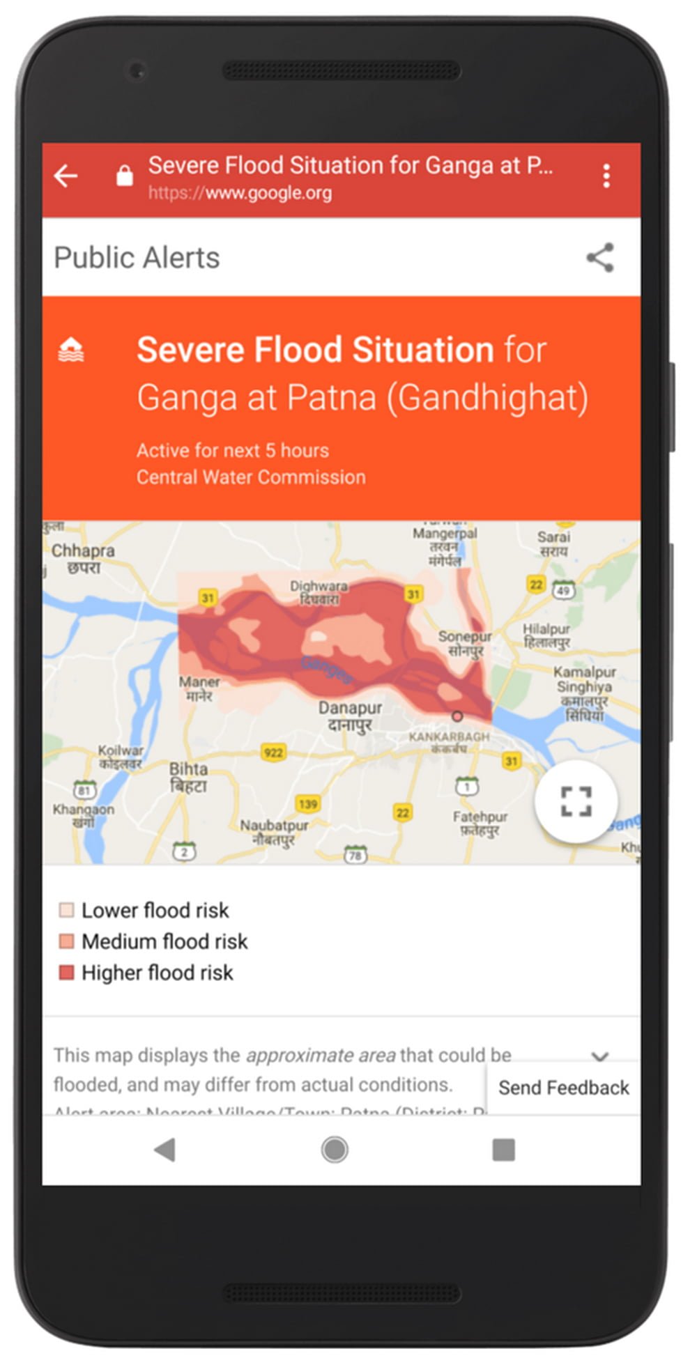 Googles Künstliche Intelligenz warnt vor Flutkatastrophen