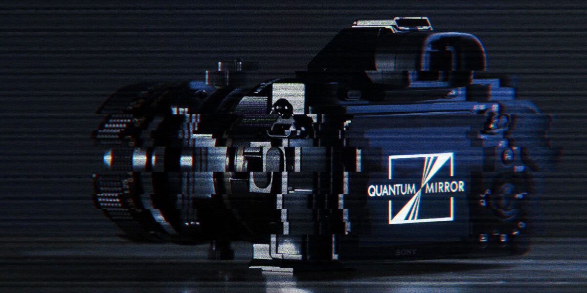 Eine Kamera mit Quantum Mirror auf der Rückseite