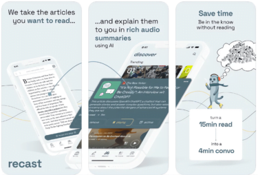 Recast AI verwandelt lange Artikel in kurze Audio-Dialoge