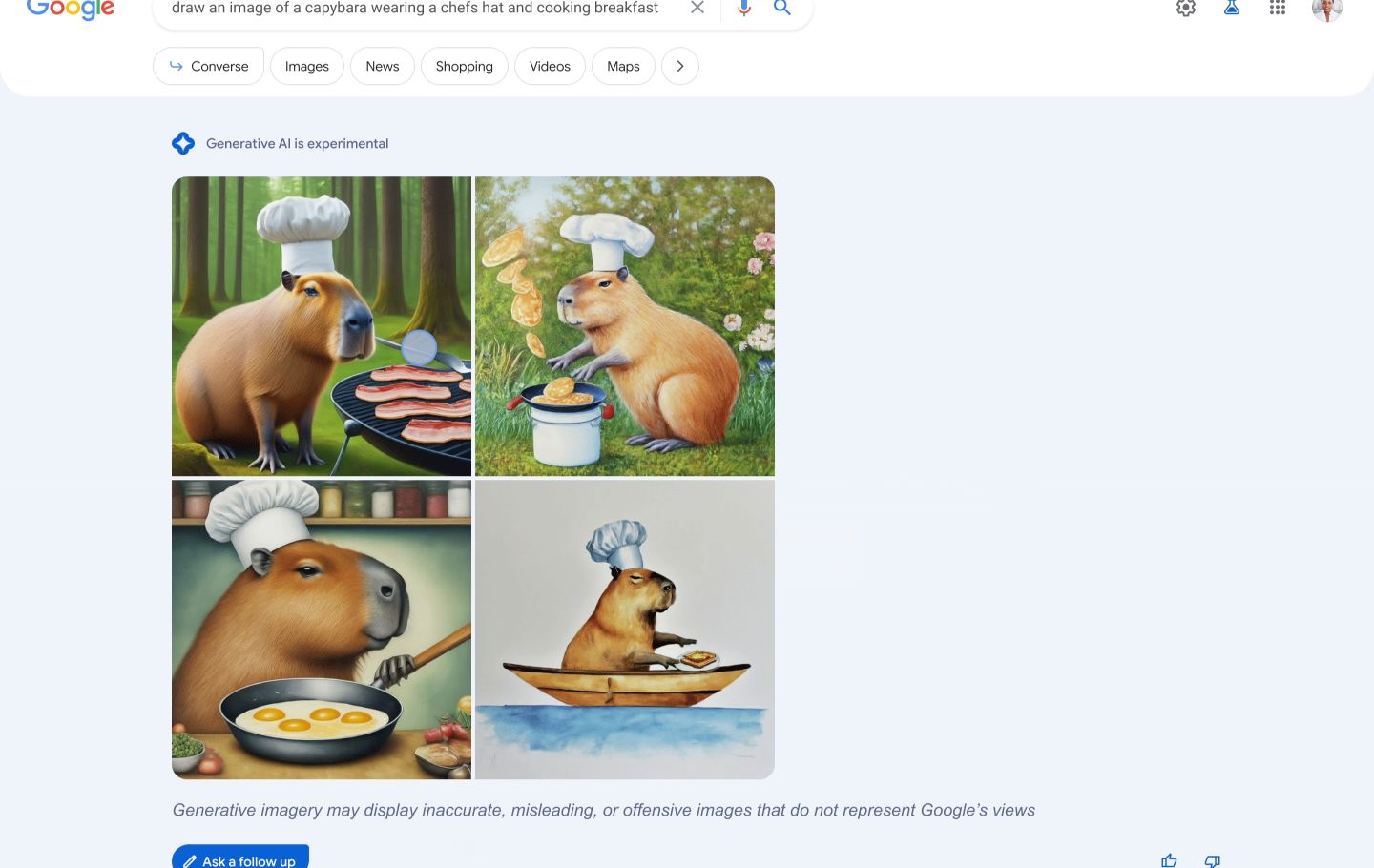 Google testet KI-generierte Bilder und Dokumente in der Suche