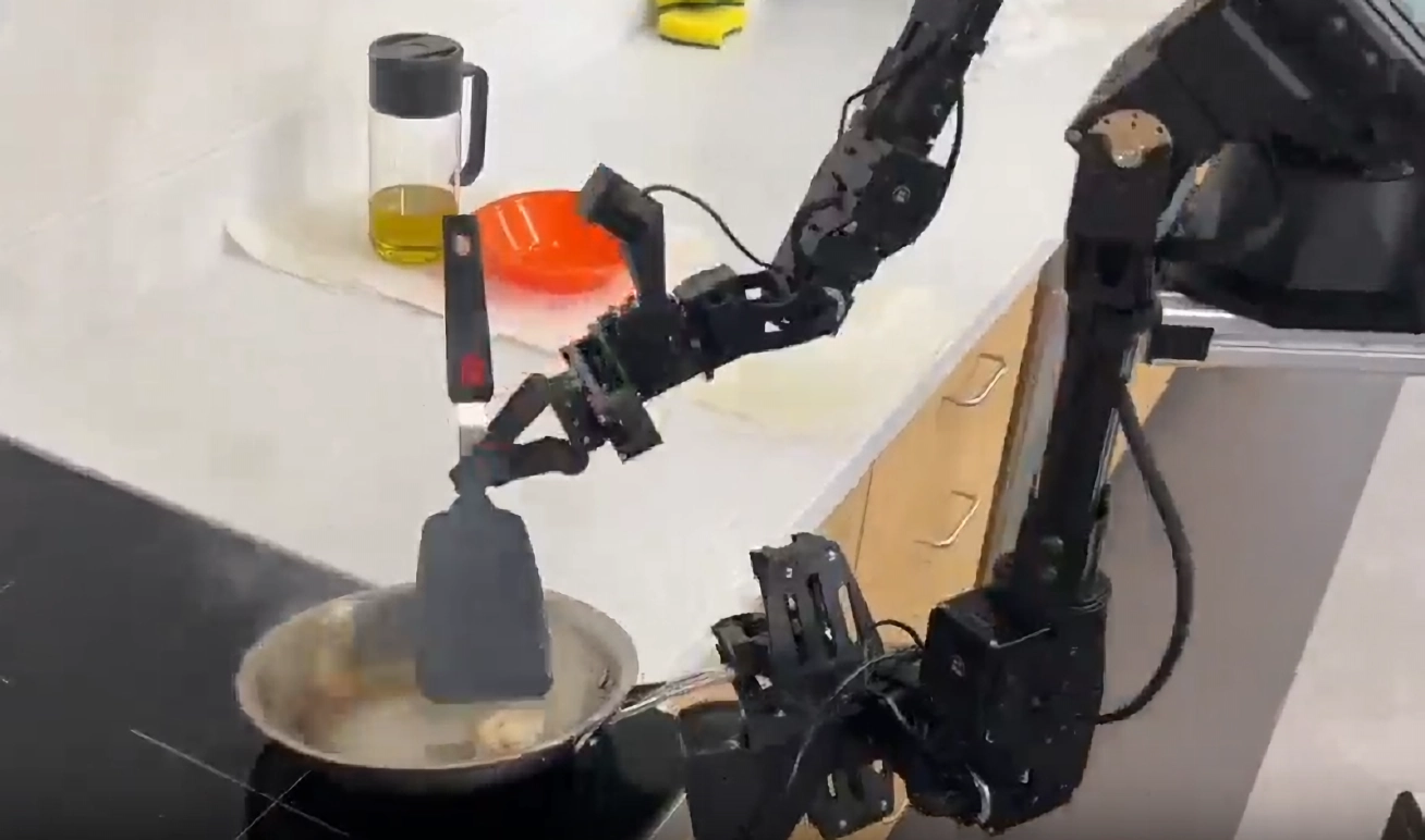 Schau einem autonomen Roboter beim Garnelenkochen zu und baue ihn dann selbst