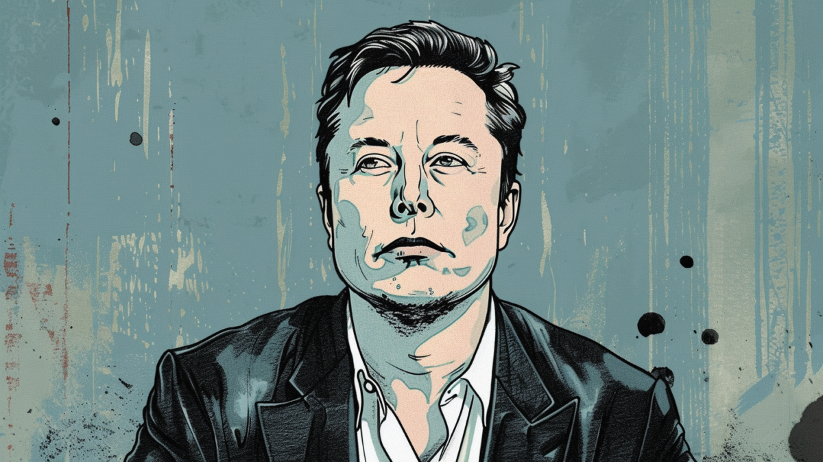 KI-Illustration von Elon Musk.