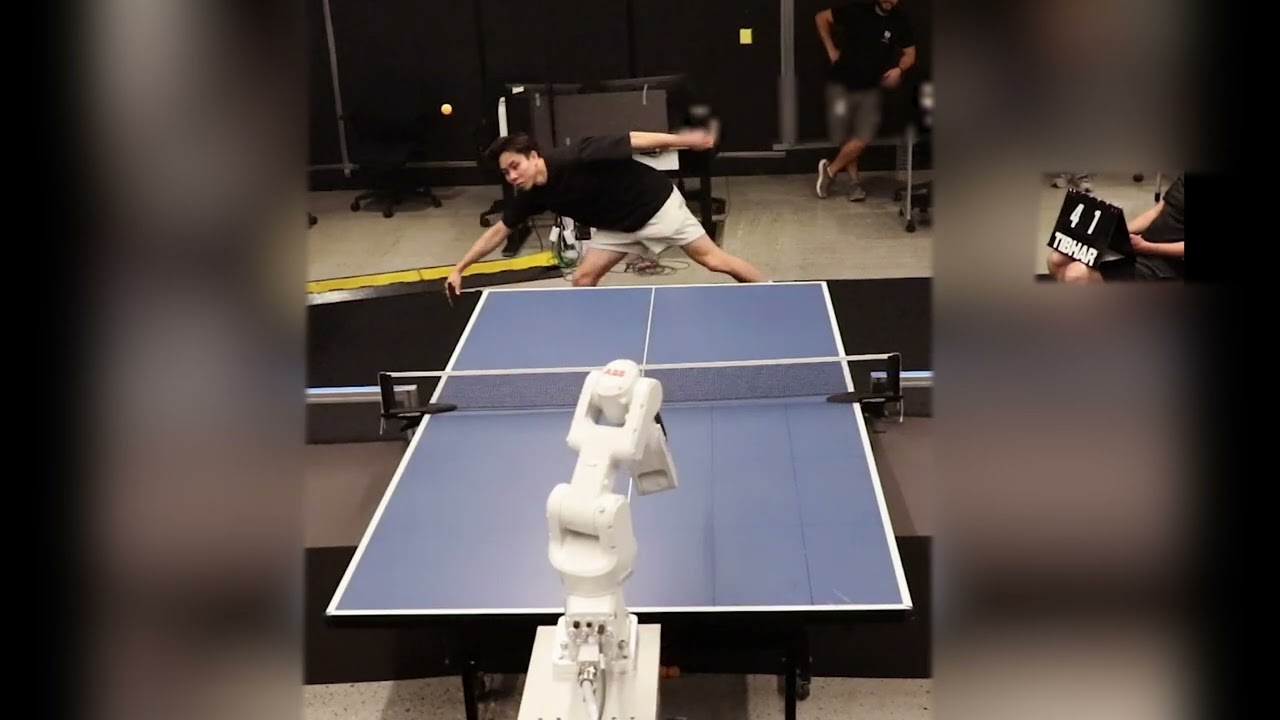 Google Deepminds neuer Roboter spielt wahrscheinlich besser Tischtennis als du