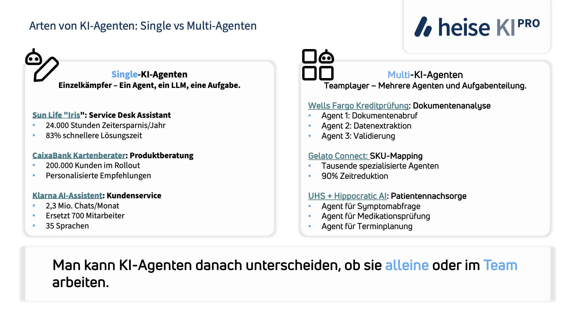 Arten von KI-Agenten