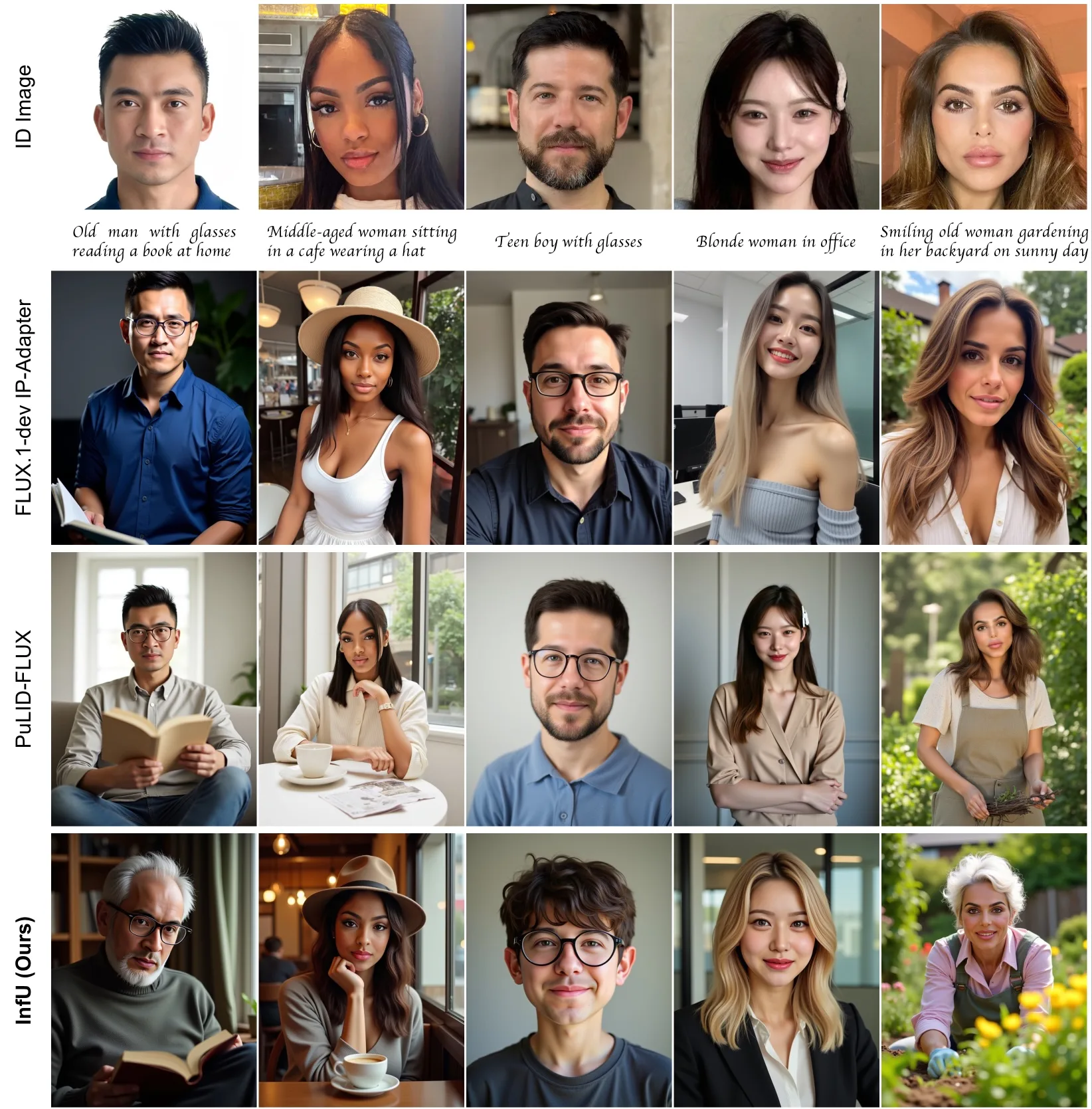 Collage mit Porträtfotos von Menschen unterschiedlichen Alters, Geschlechts und ethnischer Herkunft in unterschiedlichen Umgebungen