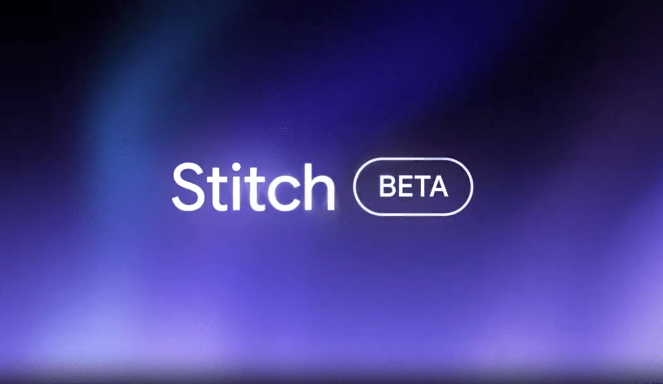 Interface bĂŞta de Stitch, le canvas IA de Google Labs